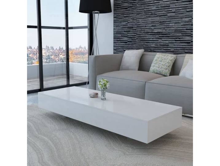 Table Basse Haute Brillance Blanc[404]