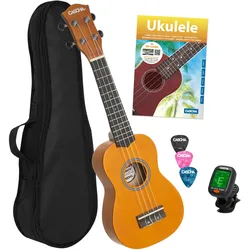 Cascha 3973 Sopran Ukulele Bundle Gelb
