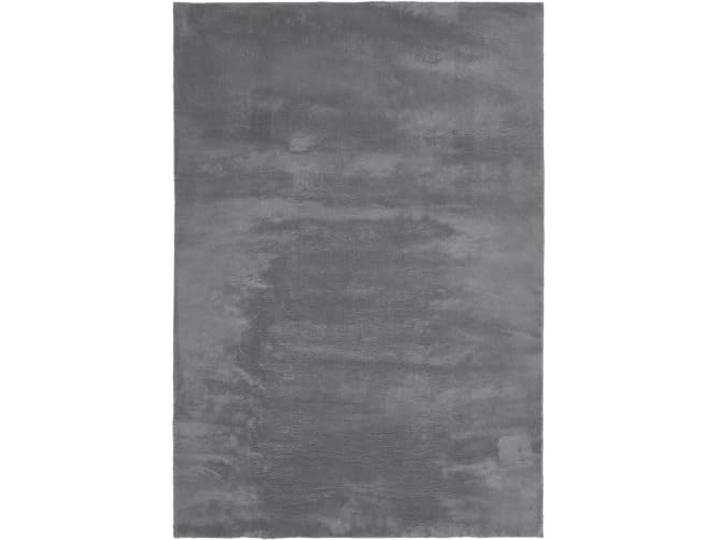 andiamo Tapis Arezzo pour Salon\, Salle à Manger\, Facile d'entretien\, élégant\, Confortable\, Couleur Unie\, 80 x 150 cm\, Anthracite