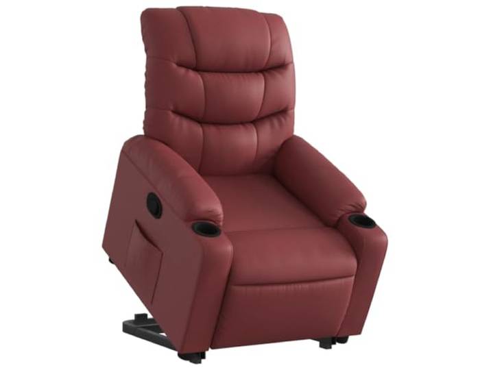 vidaXL Relaxsessel mit Aufstehhilfe Weinrot Kunstleder