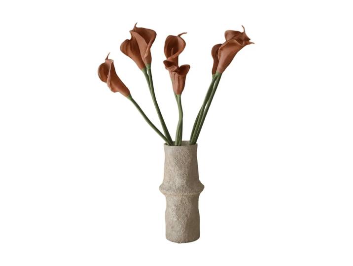 Botané Bouquet artificiel lys calla Marron, 62 cm, 8 pièces