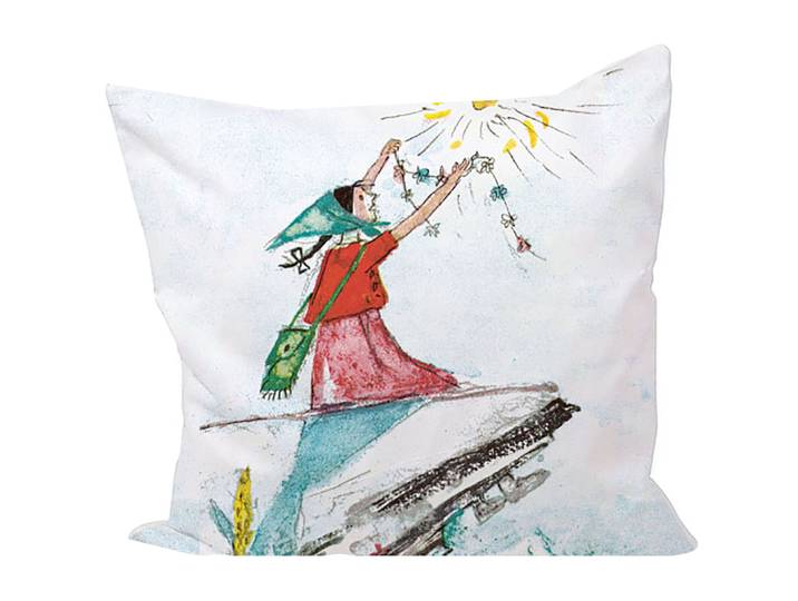 Zierkissen Flurina multicolor Baumwolle B 45 T 45 cm - Zierkissen