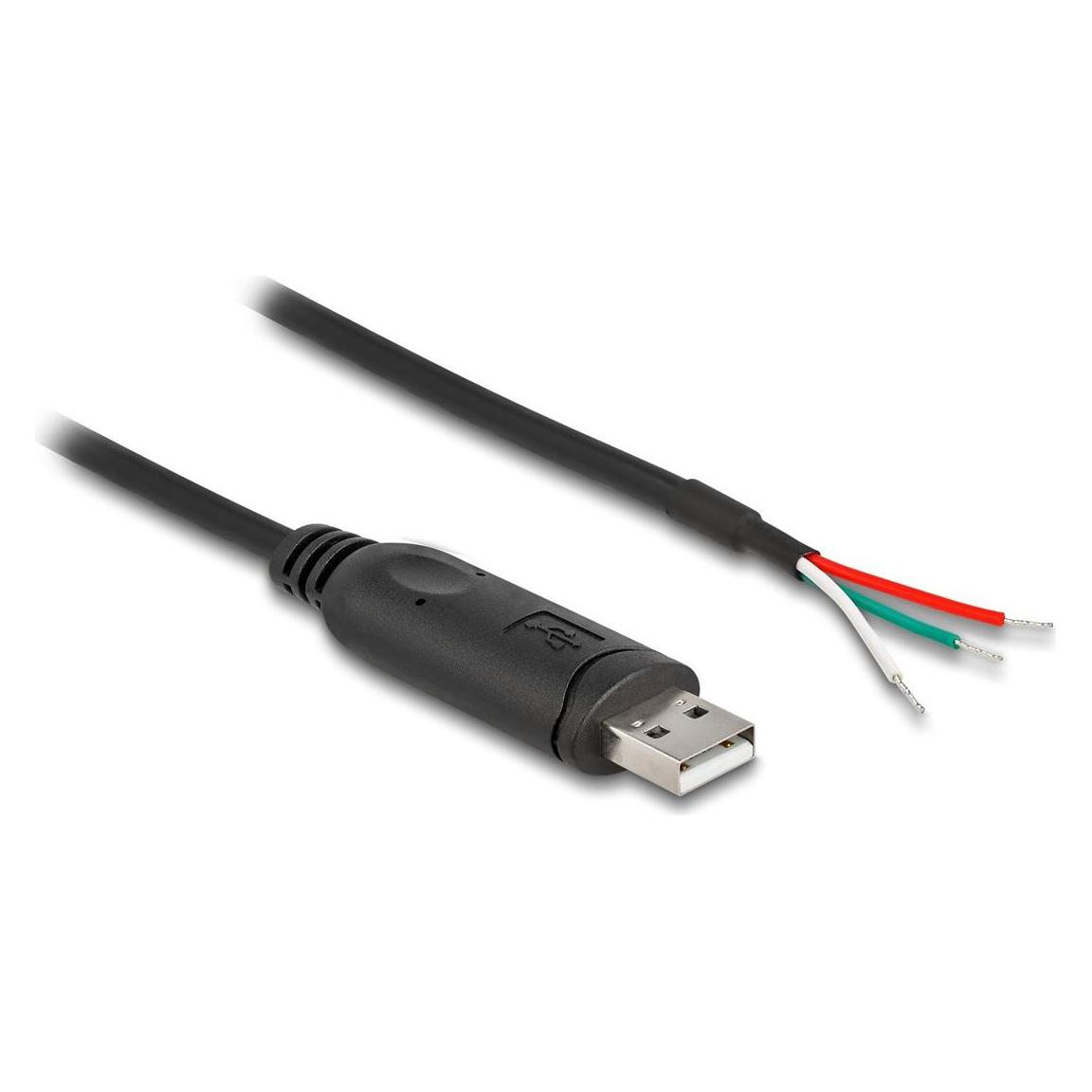 Delock Adapterkabel USB 2.0 Typ-A zu seriell RS-485 3 x offe (0.50 m) (64242)