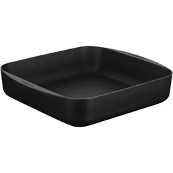 Scanpan Quadratische Platte 28 x 28 cm, Auflaufform, Schwarz
