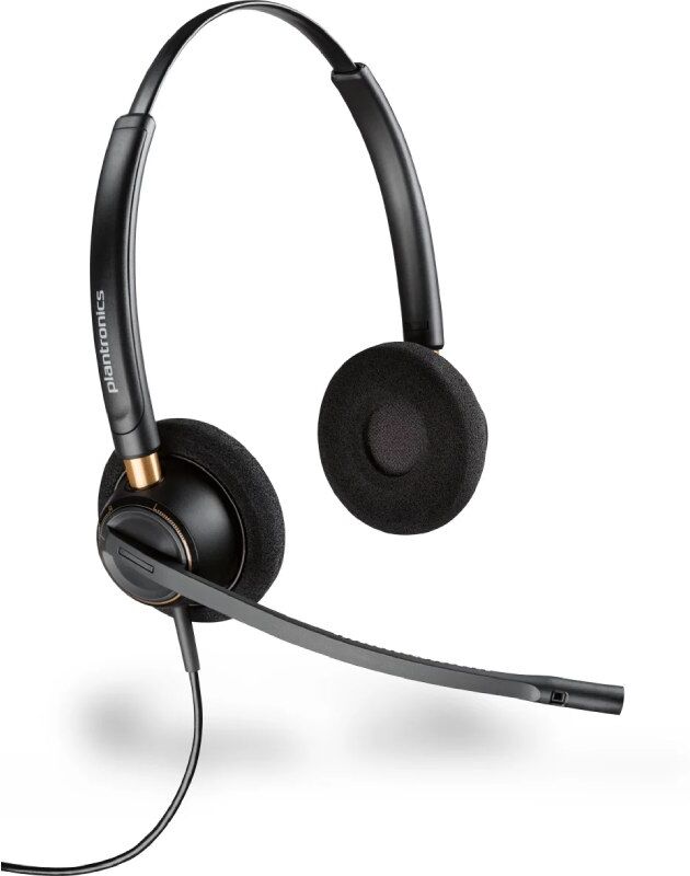 Poly Plantronics - EncorePro HW520 antibruit Casque filaire robuste avec 2 écouteurs et micro antibruit.
