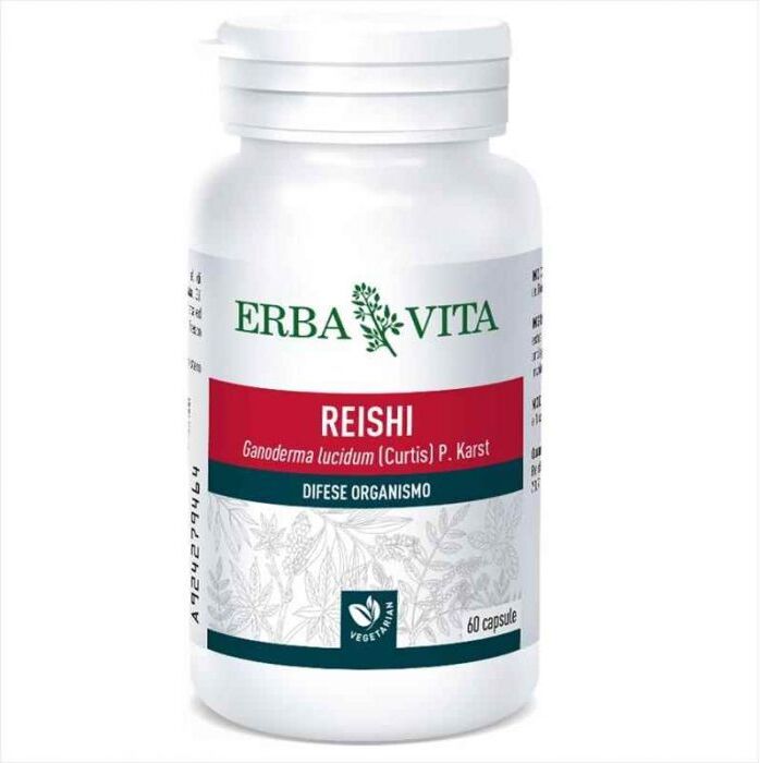 Erba Vita ErbaVita Reishi 60 Capsule Monoplanta - Integratore Alimentare di Fungo Reishi