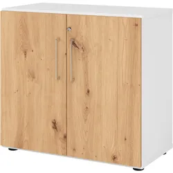 Bümö, Aktenschrank, smart Aktenschrank - 2 Ordnerhöhen (80 x 42 x 75 cm)
