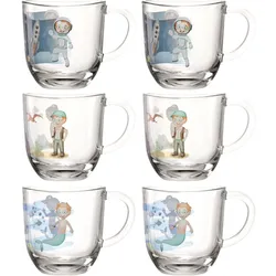 Leonardo, Kindergeschirr + Kinderbesteck, Kindertasse Avventura 280 ml, 6-teilig, Assortiert