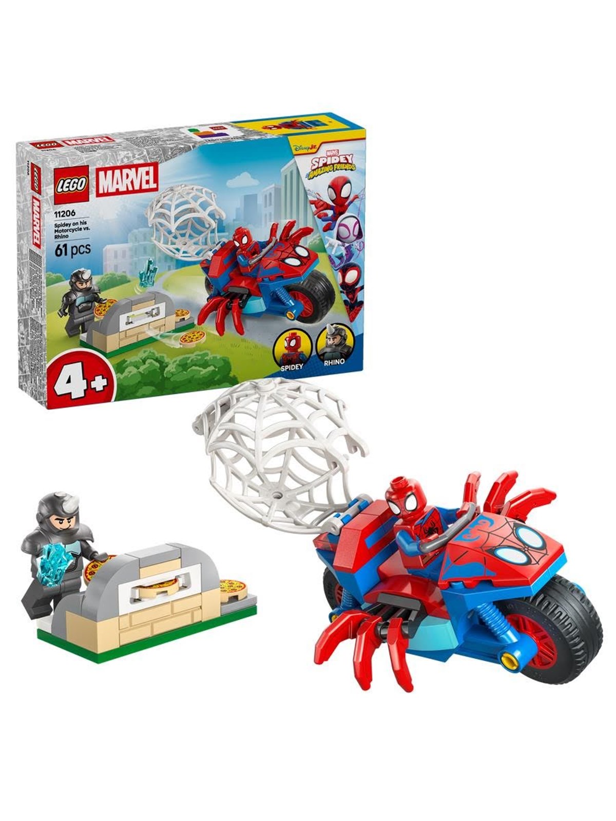 LEGO Spidey 11206 Spidey auf Motorrad vs. Rhino