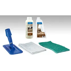 MEISTER Premium Pflegeset für naturgeölte Parkett- und Holzböden D / F