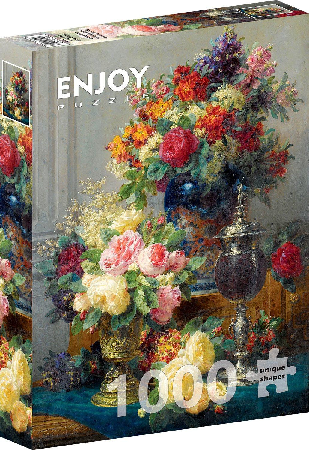 Jean Robie Baptiste Enjoy Puzzel 1000 stukjes Lentebloemen met Kelken