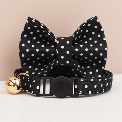 Uplift Picks Adjustable Bowknot Cat Collar Safety Breakaway Comfortable Stylish Collar For Cats 20 l