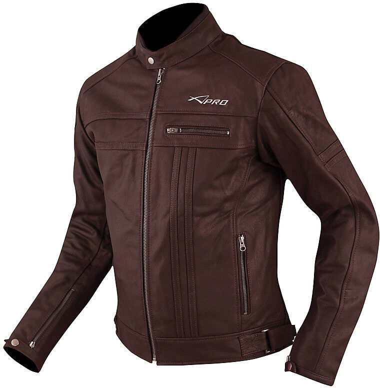 American-pro Giacca Custom In Pelle Pieno Fiore A-Pro Modello Majestic Ma taglia XL