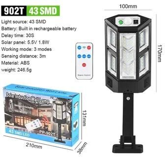 Inspire Curations SolarTitan 15000LM High Power Solar Motion Sensor Light IP65 Waterproof Outdoor Security Lamp 43 Smd