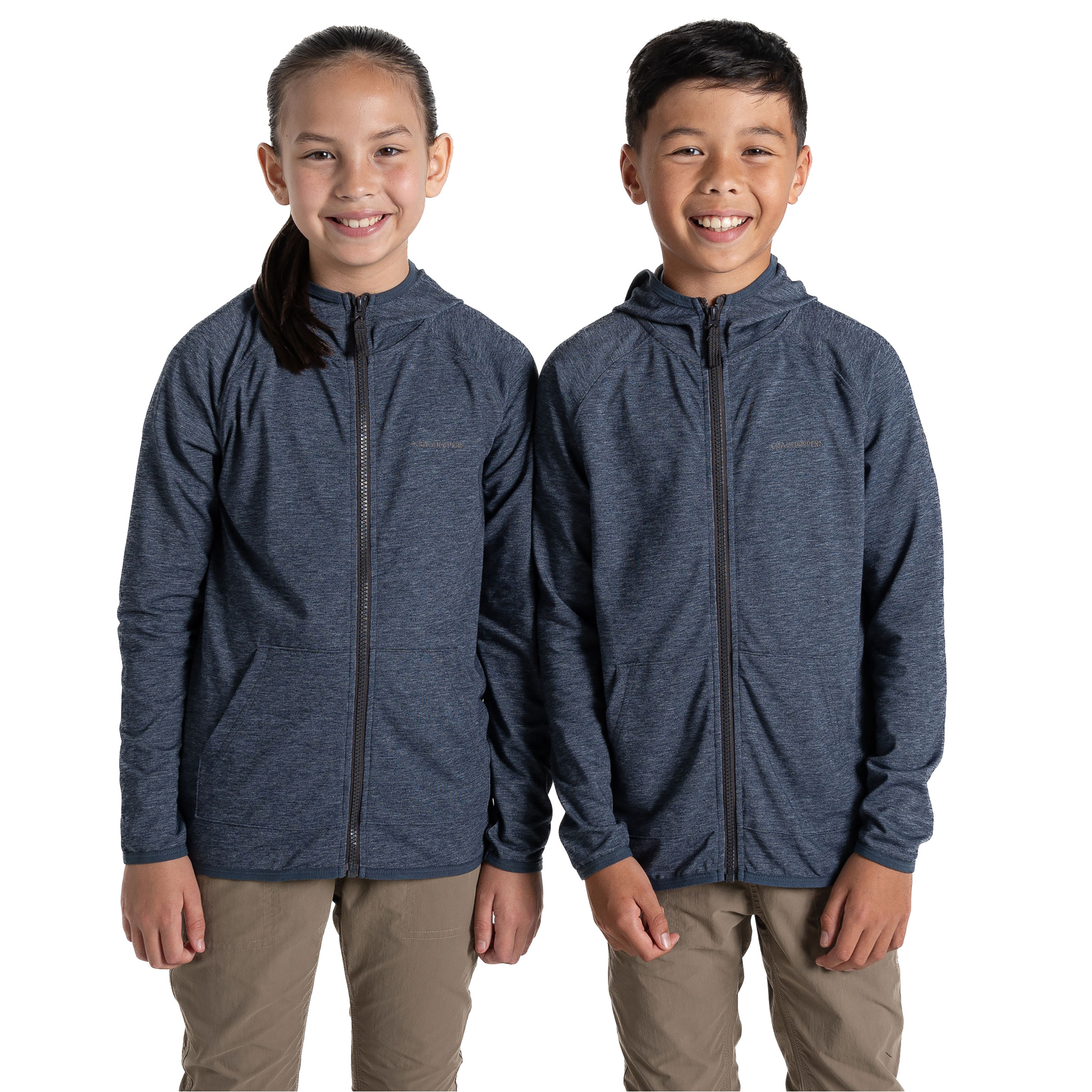 Craghoppers Nosilife Frey Kinder Fleecejacke blau Größe 116 Camping Insektenschutz