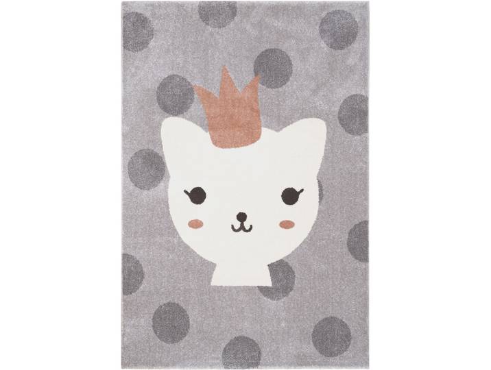 Kinderteppich Camellia grey Polypropylen Tiermuster 120 x 170 cm
