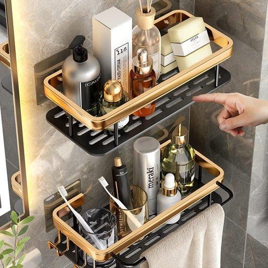 Azomor Zelfklevend doucheplankje voor organisatie in de badkamer en keuken