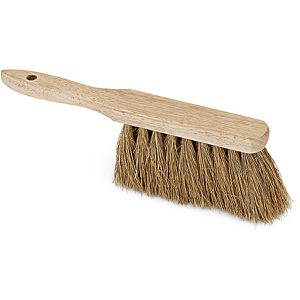 Nölle Handfeger Industriehandfeger, aus Holz, mit kurzem Griff, braun, mit Natur-Kokos-Borsten
