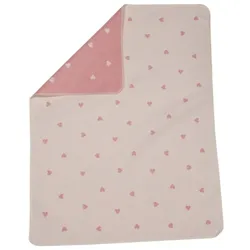David Fussenegger Babydecke Juwel 'Herzen allover' 70 x 90 cm (Farbe: Altrosa)