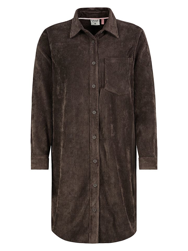 Sublevel Cordkleid in Braun - XL