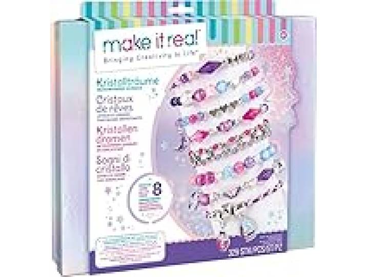 Lansay - Make It Real Coffret Cristaux de Rêve - 8 Bracelets - Dès 8 Ans