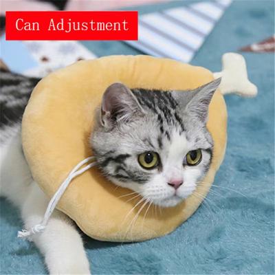 Inspired Finds ComfortGuard Toast & Avocado Soft Cotton E Collar Adjustable Wound Protection Shield For Dogs & Cats i l(4.5kg 7kg)