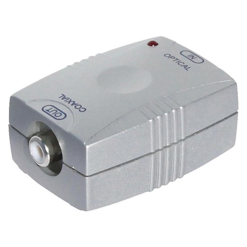 Shiverpeaks Digitaler Audio Signal Wandler, In Toslink - Out Cinch ** BASIC-S (Digital -> Analog) (BS69120)
