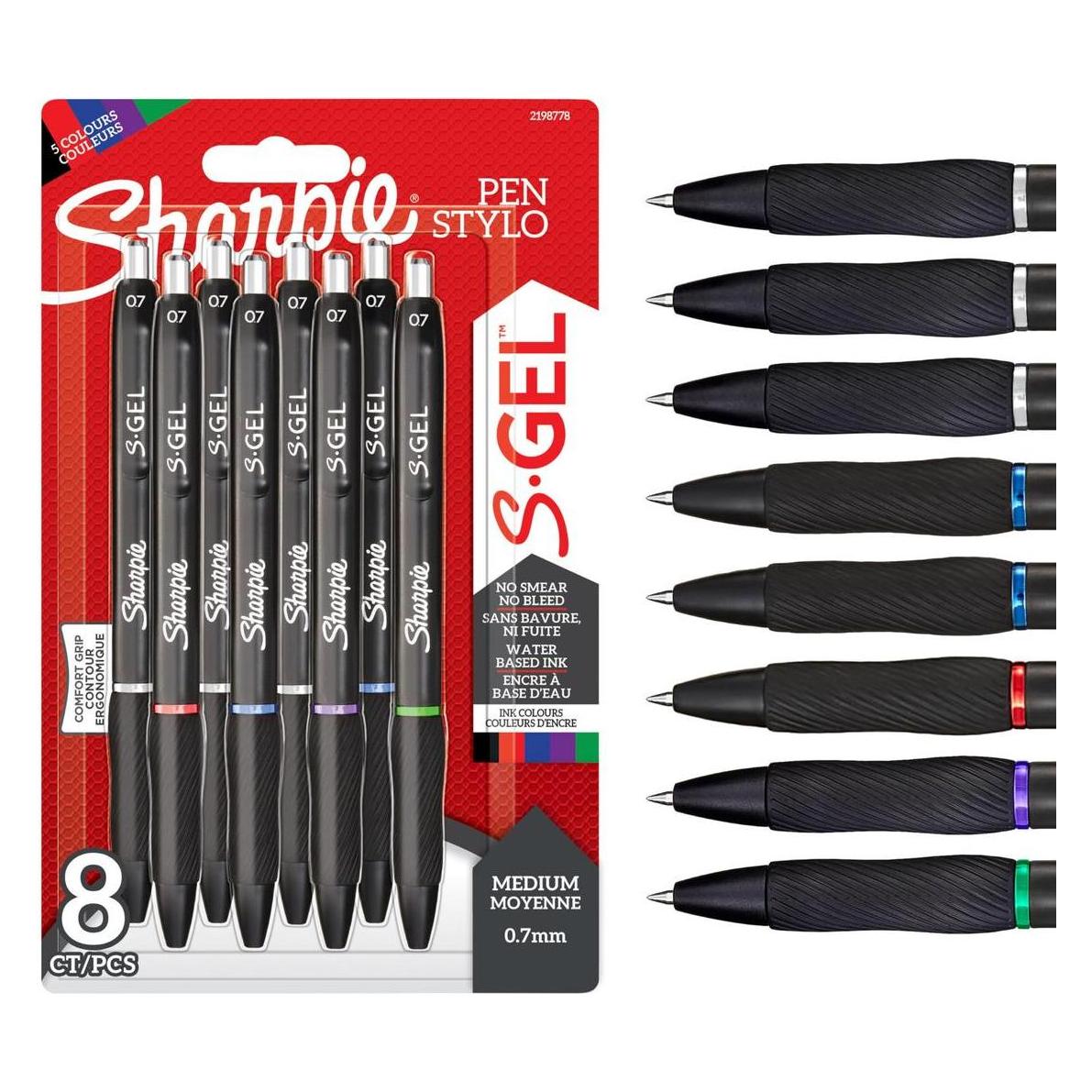 Newell Sharpie - S-Gel 0,7 mm 8-Blister (2198778) (8x) (2198778)