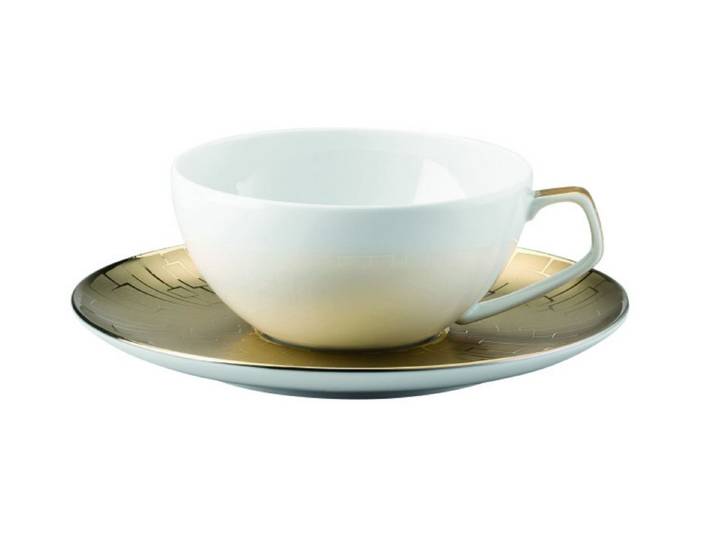Rosenthal Tasse TAC Gropius Skin Gold Teetasse 2tlg., Porzellan