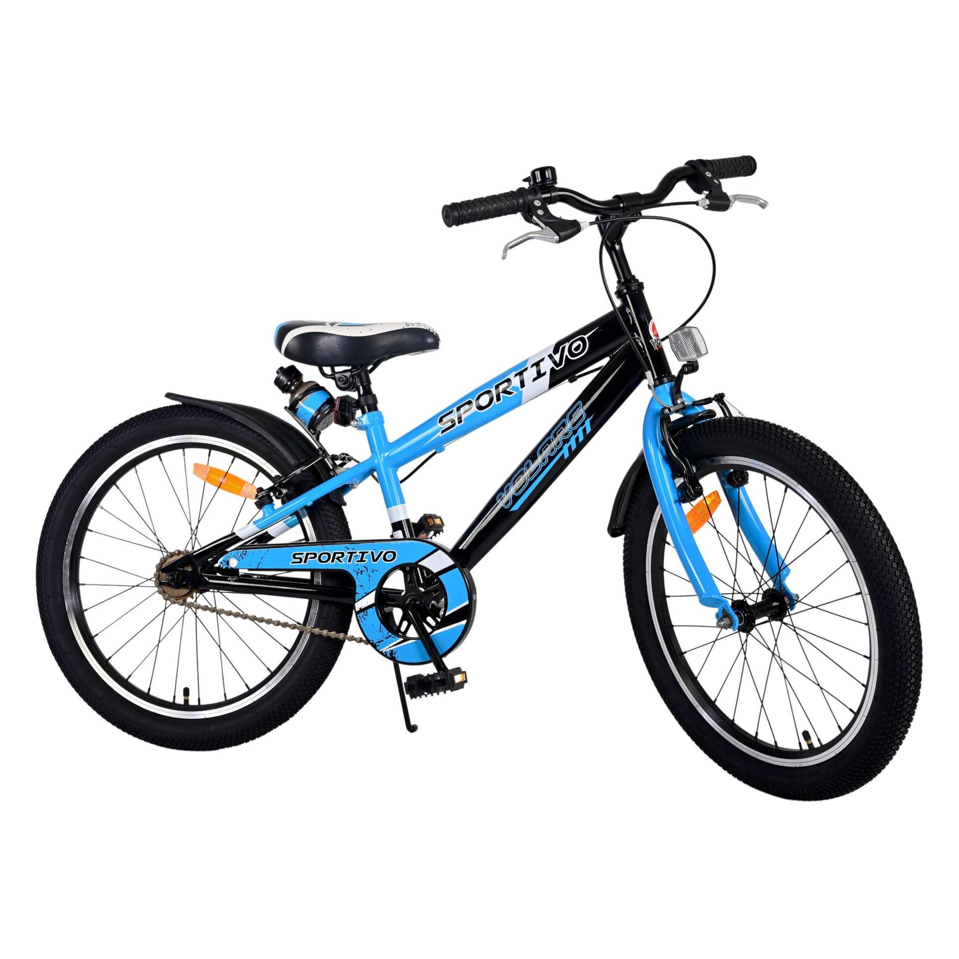 Volare Sportivo Kinderfiets - Jongens - 20 inch - Blauw - Twee handremmen (20") (22111)