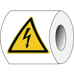 Brady, Sicherheitskennzeichnung, ISO 7010 PIC W012 B-7541 ISO Sicherheitskennzeichnung - Warnung vor gefährlicher elektrisc