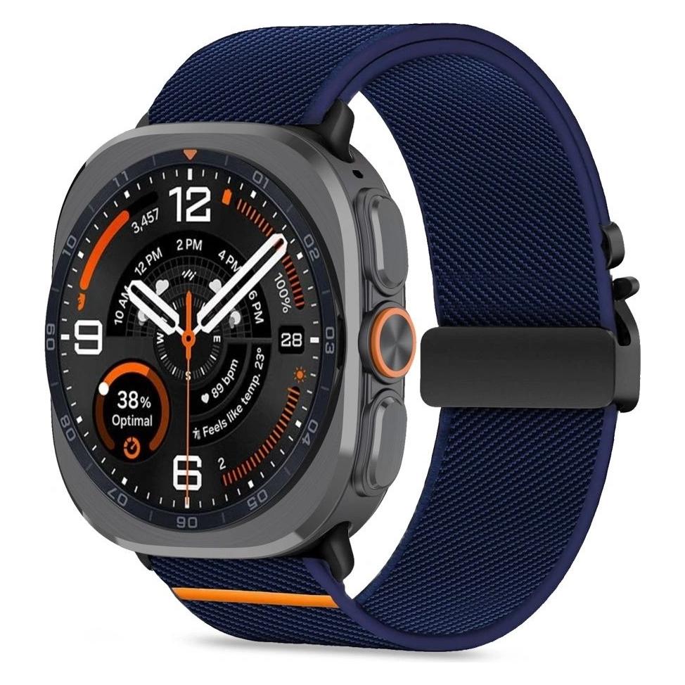 4Kom .pl TECH-PROTECT NYLON CLASP SAMSUNG GALAXY WATCH ULTRA 1 / 2 2024-2026 (47 MM) NAVY BLUE (5906302325818)