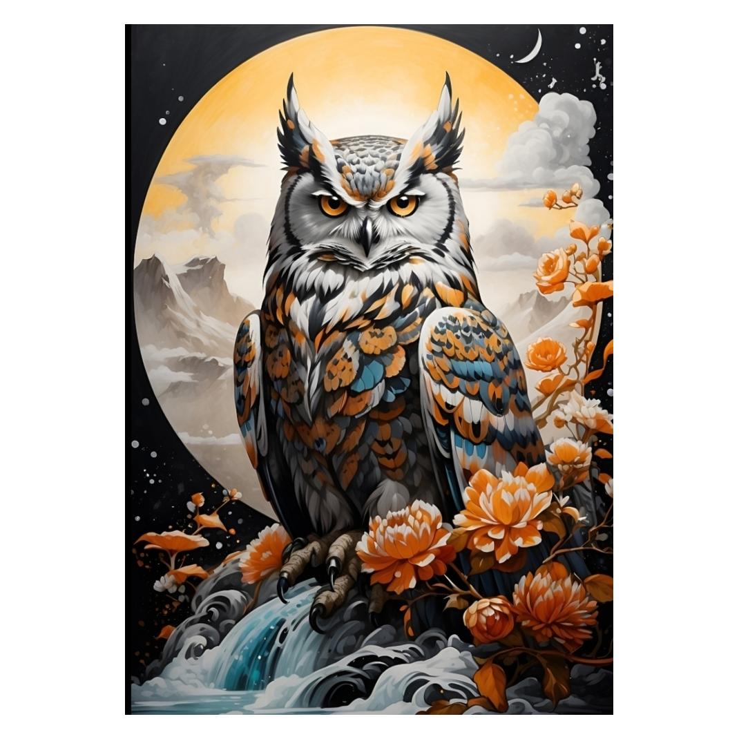 Tredition Mysterious Owl A4: Blank coloring book - A4 format, 200+ pages, soft cover, register - Original #Mio (A4, Blanko, Weicher Einband) (57069191)