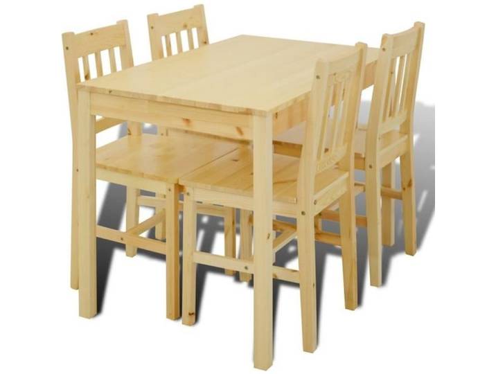 Table à manger - 4 places - Beige - Rectangulaire - Contemporain