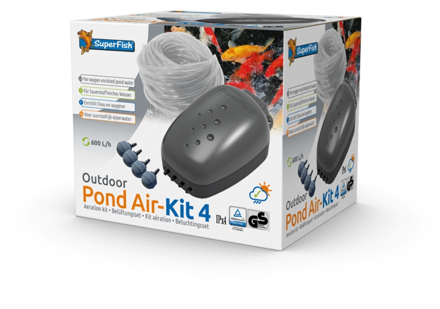 SuperFish Pond AIR Kit 4 - 600L/h van Aquadistri