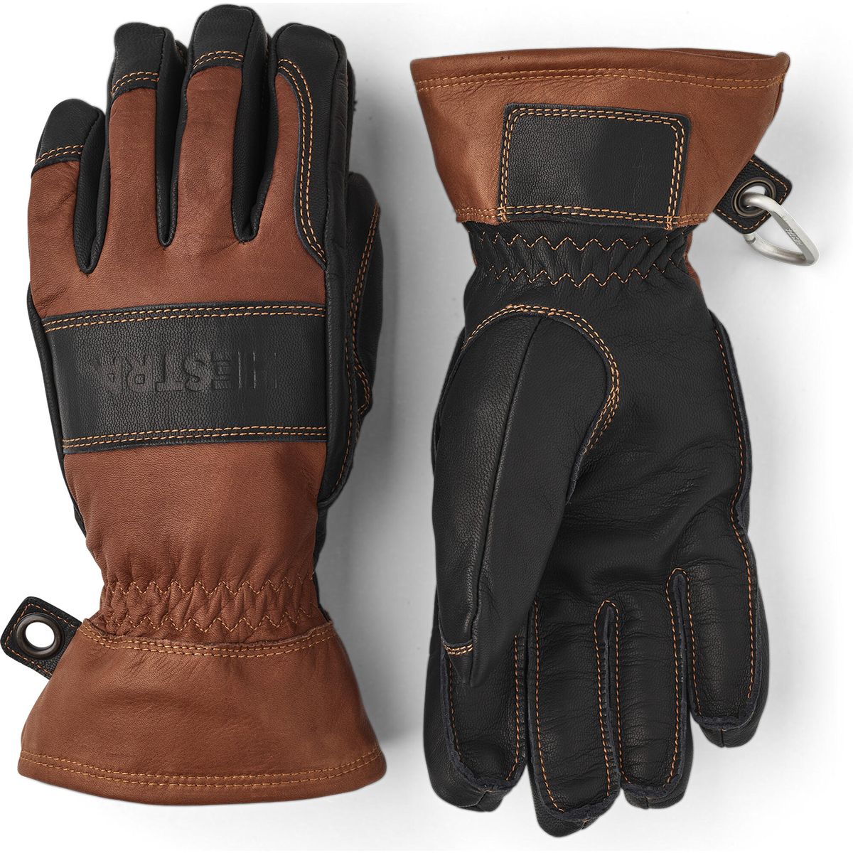 Hestra Fält Guide Glove - 5 Finger brown/black (750100) 12 31270-750100-12