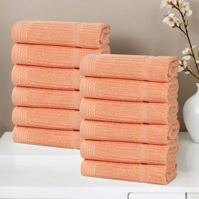 Superior Milo Smart Twist Cotton Viscose Blend Face Towels Washcloths Set of 12, Soft Highly Absorbent, Quick Dry Facial Towels