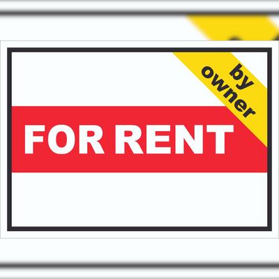 HB-Druck For Rent by owner Schild mit Text Verkaufsschild A3 (297x420mm)