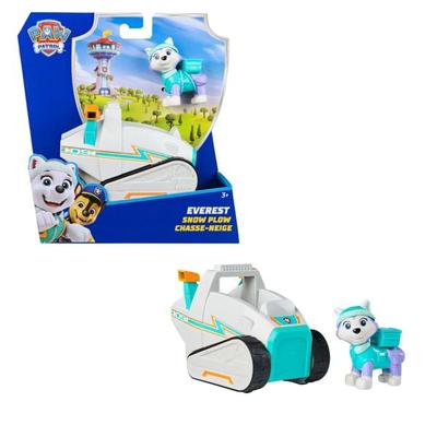 PAW Patrol - Everest-Figur mit Schneemobil-Rettungsfahrzeug, stabiles Basis-Fahrzeug (2025), authentisches Spielzeug zur Serie für Kinder ab 3 Jahren