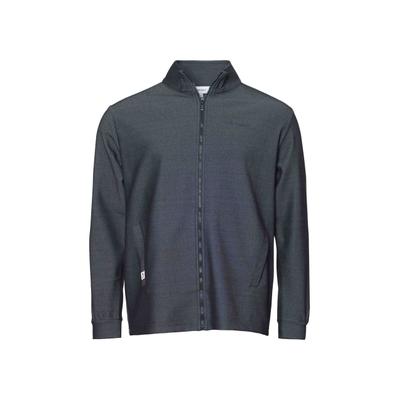 Outdoorjacke KLEINIGKEIT "Kleinigkeit La Vida Locker Zipper", Herren, Gr. L, grau (night blau), 50% Baumwolle, 50% Polyester, unifarben, normal, amerikanischer Ausschnitt, Jacken Outdoorjacke