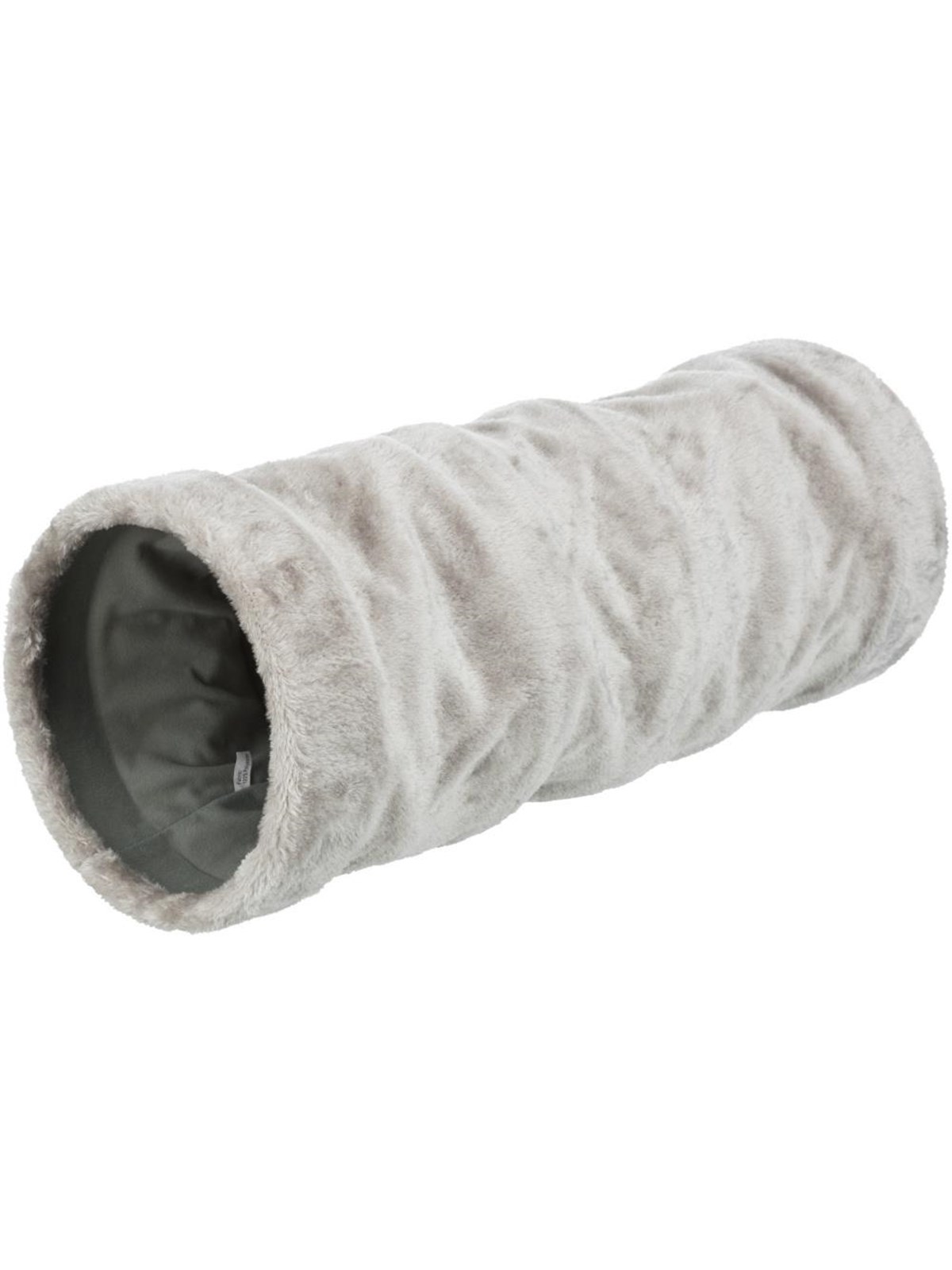 Trixie Playing tunnel plush ø 22 × 60 cm grey