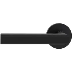 GRIFFWERK Türgriff TRI 134 - Schraubtechnik, rund, Graphitschwarz smart2lock - DIN Links
