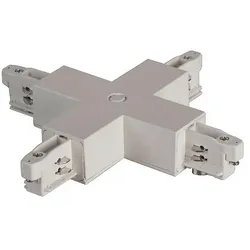 Brumberg Kreuzverbinder für 3-Phasen-Stromschienen, 12 x 12cm, Silber BRUM-88130680