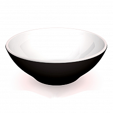 ORNAMIN Schüssel - 2700ml - schwarz/weiß 305837
