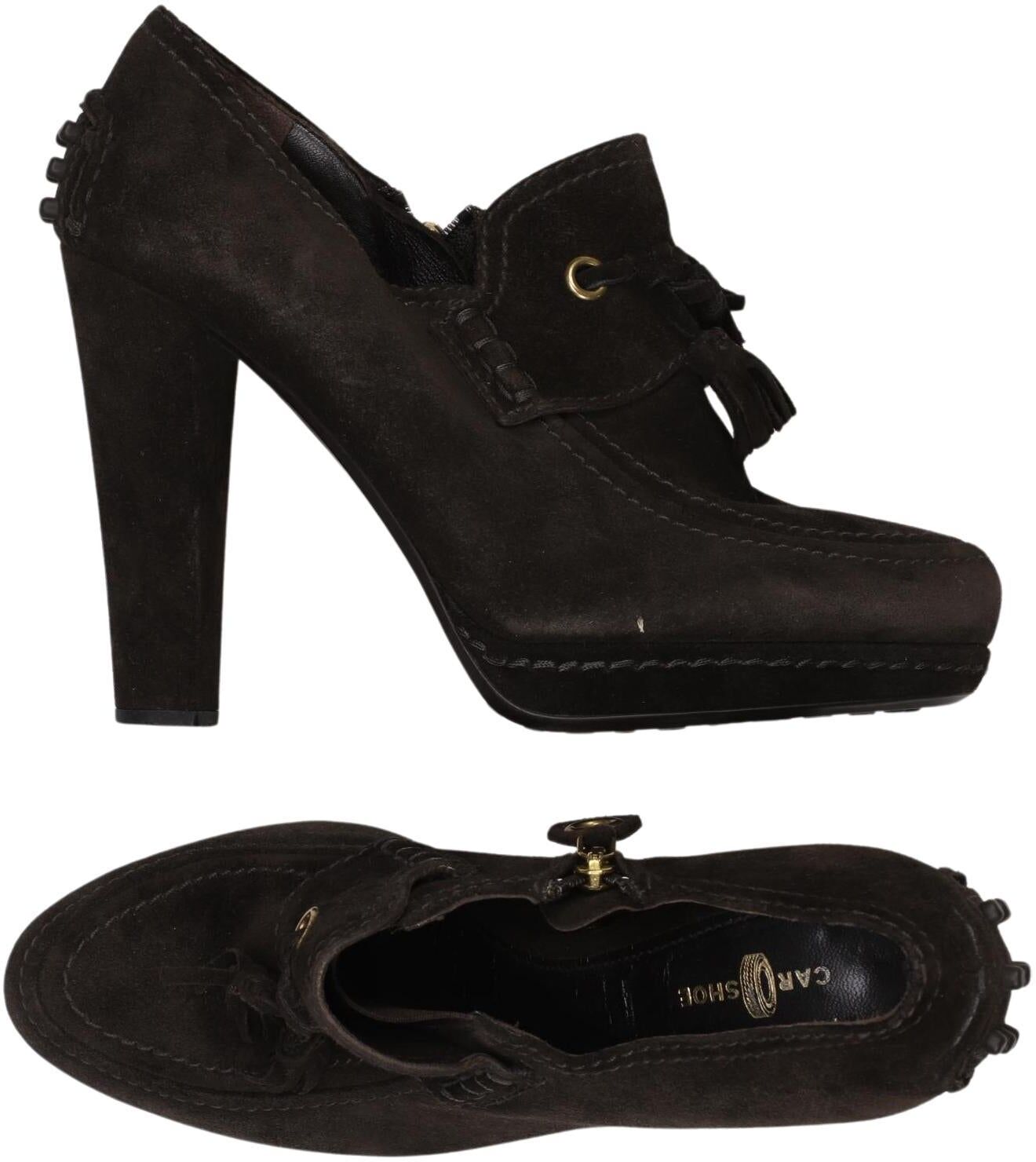 Car Shoe Damen Halbschuh, Braun, Gr. EU 39, Leder - Second Hand