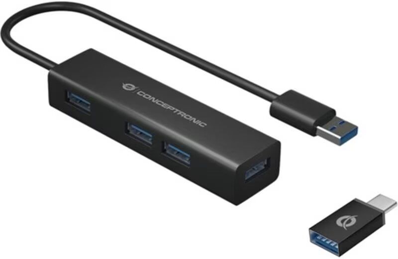 Conceptronic Hub Usb 30 Hubbies06b De 4 Puertos Talla Única Unisex