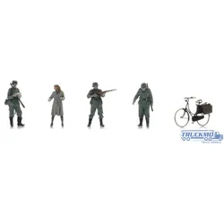 Artitec Fertigmodell WM Checkpoint + Frau auf dem Fahrrad (4x) 5120023