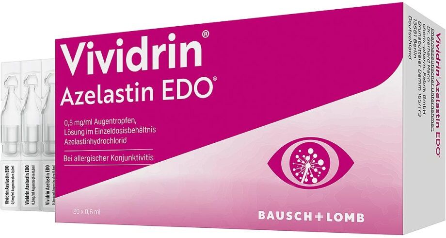 Vividrin Azelastin EDO Akuthilfe bei Heuschnupfen und Allergien