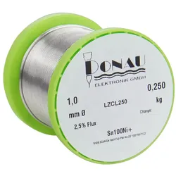 Donau LÖTZINN "CLEAR" 250g - O1 mm Sn100Ni+, Lötgerät Zubehör