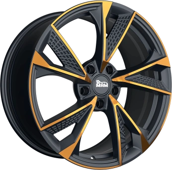 MAM Wheels Rs6 Black Painted 8x18 ET 38 5/100 Alufelge Schwarz